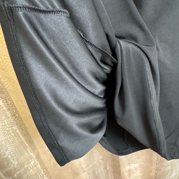 Express Black Mesh V Neck Long Sleeve Stretchy Mini Dress Large - Picture 5 of 6